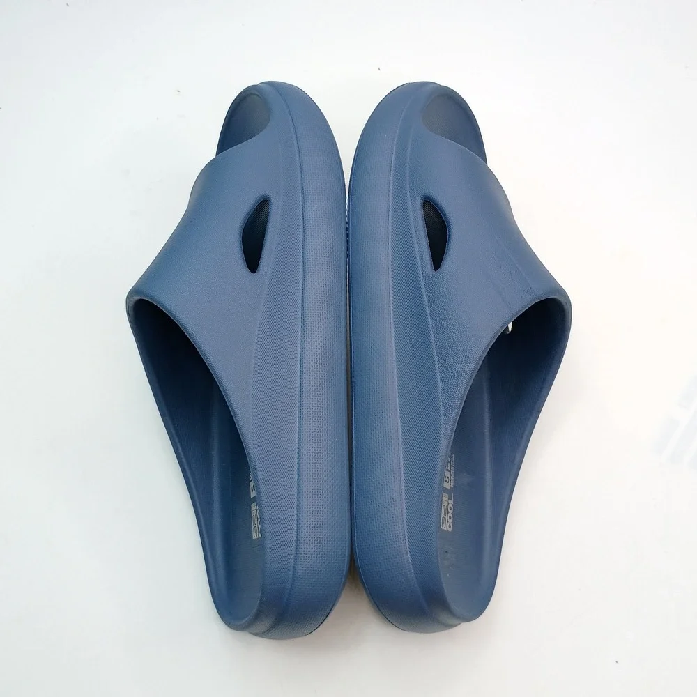 32 Degrees Cool Cushion Slides Women Size 6-7 Navy Blue Comfort Sandals